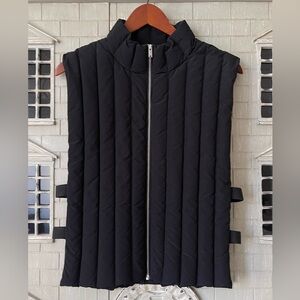 COS Black Quilted Sleeveless Puffer Vest